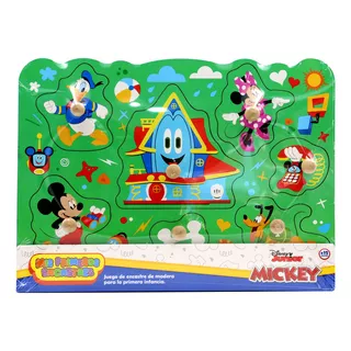 Encastre De Mickey Mouse Disney Juego Didáctico Bebes Niños