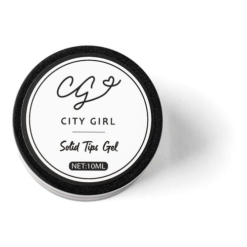 Gel Sólido Uv Led Para Soft Gel / Press On City Girl 10ml X1 Color Transparente