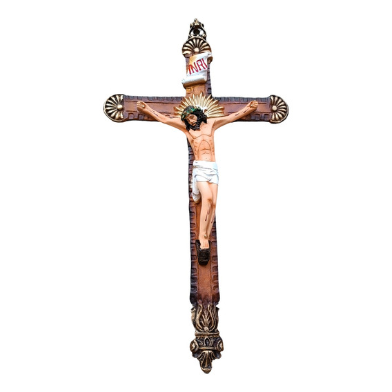 Cristo Jesús De Vara 40 Cm Figura De Resina