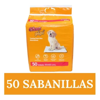 50 Pañales Sabanillas Mascotas 60 X 60 Chao Pipí