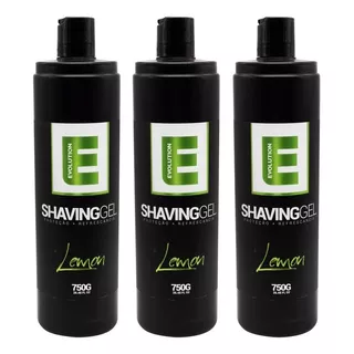 6 Uni Shaving Gel Em Atacado Evolution Barber 750ml Cada