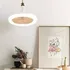 Ventilador De Techo Con Luz Led 36w 3 Niveles Diginet Estructura Blanco Aspas Blanco Diámetro 25 Cm