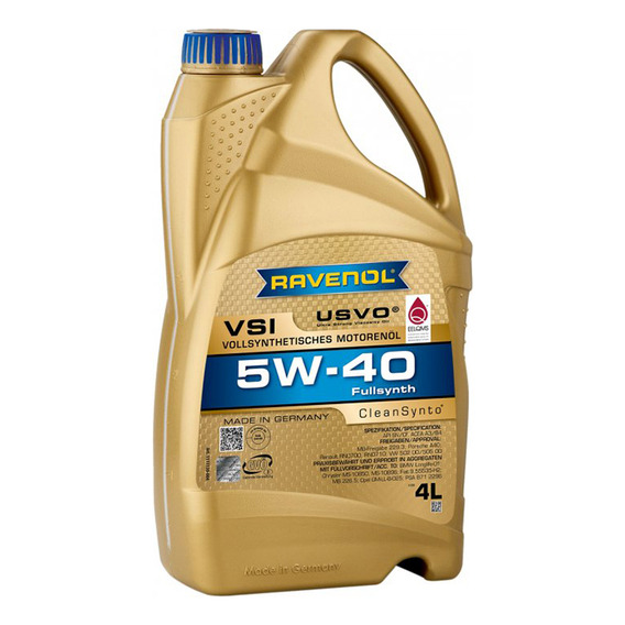 Aceite Sintetico 100% 5w40  Ravenol Aleman 4 Litros