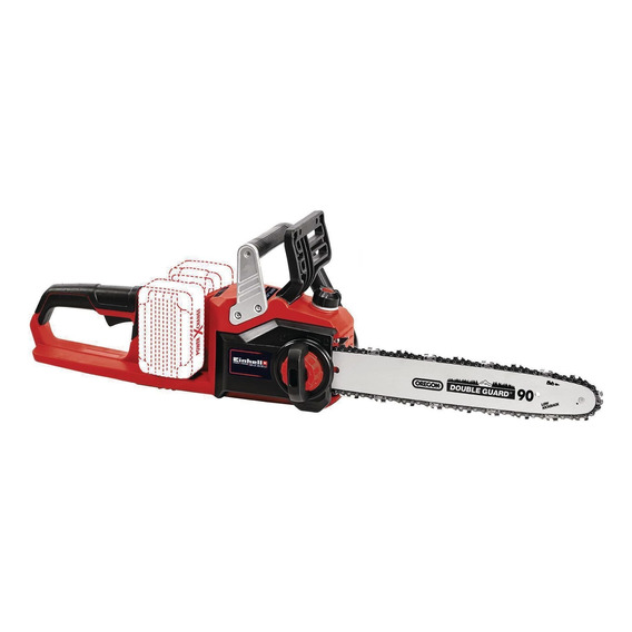 Motosierra eléctrica a batería Einhell GE-LC 36/35 Li de 36W 36V color rojo