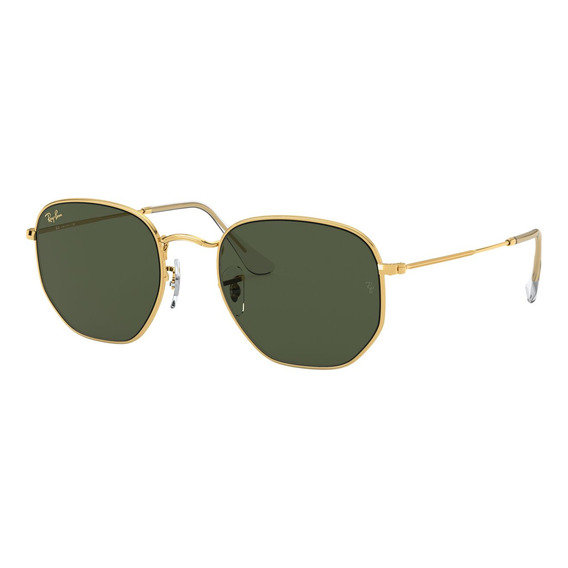 Lentes De Sol Ray Ban-hexagonal-gold Legend-rb3548