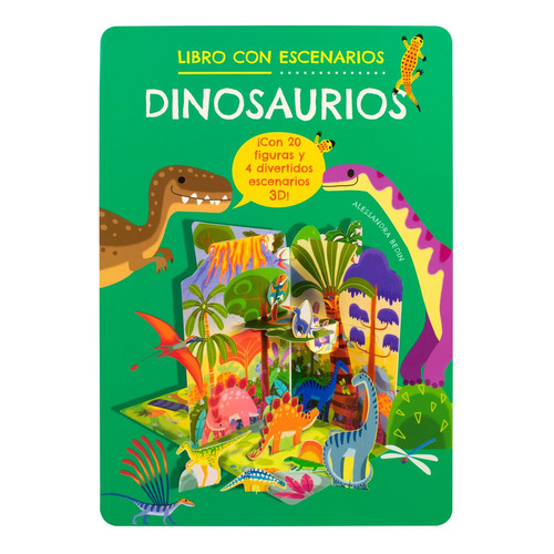 Dinosaurios. Libro Didáctico Con Escenarios / Pd., De Bedin, Alessandra. Editorial Silver Dolphin Infantil, Tapa Dura, Edición 01 En Español, 2023