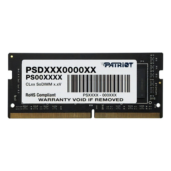 Memoria RAM Signature color negro 16GB 1 Patriot PSD416G320081S