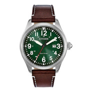 Reloj Citizen Eco-drive Hombre Bm6838-09x Verde Militar