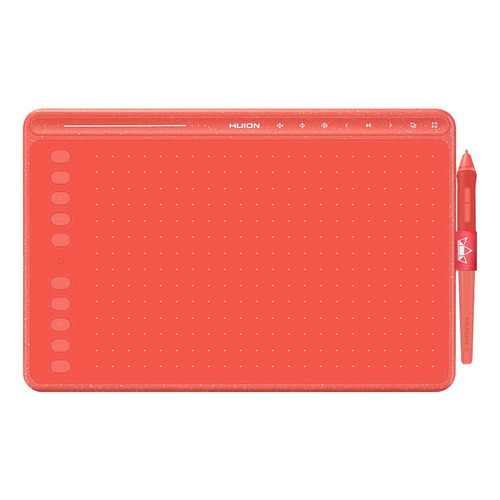 Tableta digitalizadora Huion HS611  coral red