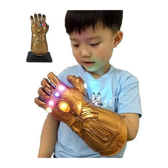 Thanos Infinity Guantelete Con Guante Led Para Niños