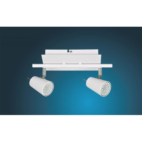 Aplique Pared Led Ayelen Gu10 Candil 2 Luces Móviles Blanco