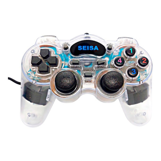 Gamepad Mando Con Cable Usb 3 Metros Seisa