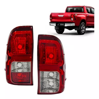  Par Lanterna Traseira Hilux 2016 2017 2018 2019 2020 2021