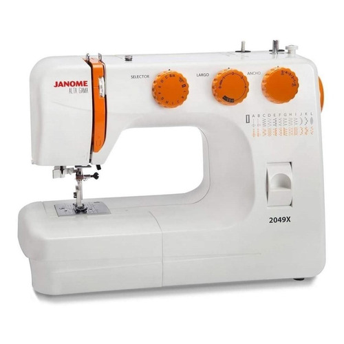 Máquina de coser recta Janome Alta Gama 2049X portable blanca 220V