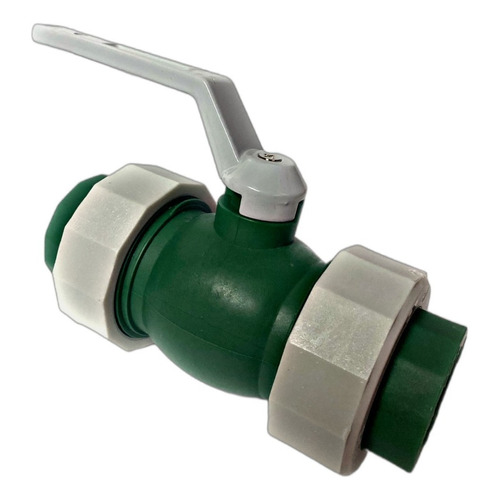 Valvula Esferica 20 Doble Union Termofusion Verde Agua Ips