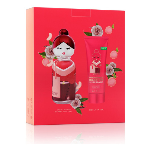 Perfume Benetton Sisterland Red 80ml Edt +bl 75ml Para Mujer