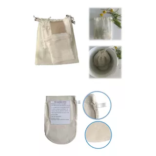 Kit Filtros Para Leche Vegetal X1 Y Set X12 Bolsas Para Te