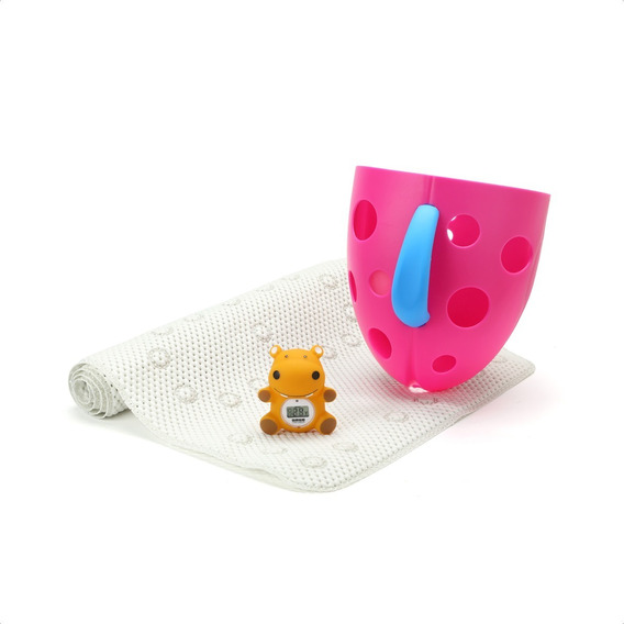 Set De Baño Recien Nacido - Combo Baño Para Bebe Rosa