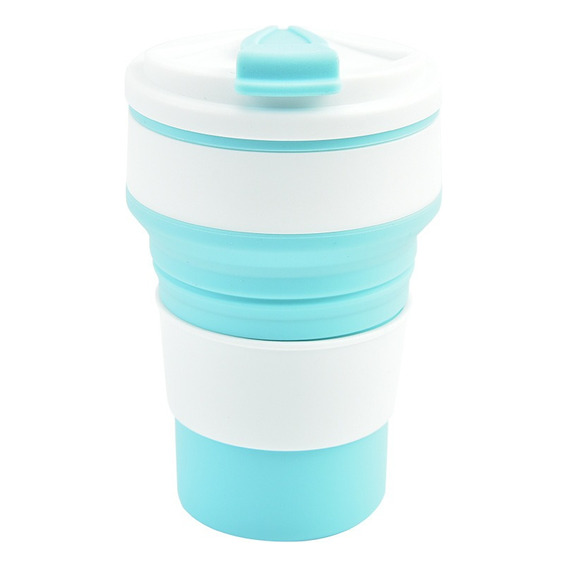 Taza De Café Plegable De Silicona Para Acampar 350ml