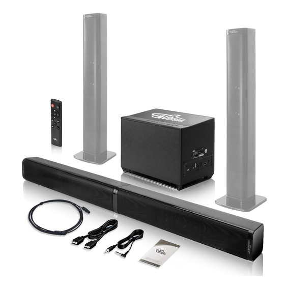 Barra De Sonido Con Subwoofer 2.1 Home Theater Bluetooth