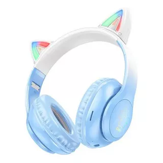 Audifonos Hoco W42 Bluetooth Cat Azul