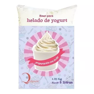 Base Helado Suave De Yogurt En Polvo - Quilox - 3 Bolsas