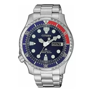 Relogio Citizen Promaster  Ny0086-83l Sp Cor Da Correia Prateado Cor Do Bisel Prateado Cor Do Fundo Azul