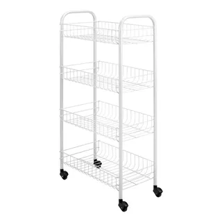 Carrito Organizador 4 Niveles Multiuso Verdulero Cocina Color Unico