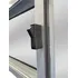 Ventana Monoblock de aluminio con cortina en pvc de 100 x 100 cm