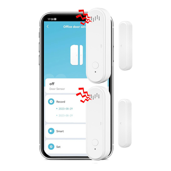 Sensor Inteligente Wifi Alarma Sirena Ventana Y Puerta 2 Uds