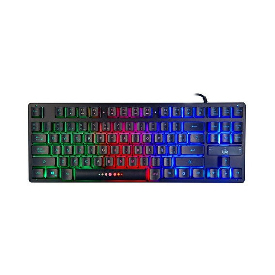 Teclado Gamer Urbano Rgb Cable Usb Qwerty 65% Español Negro