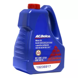Aceite Acdelco Sae 5w30 Sn Mineral Gasolina 5 Lts
