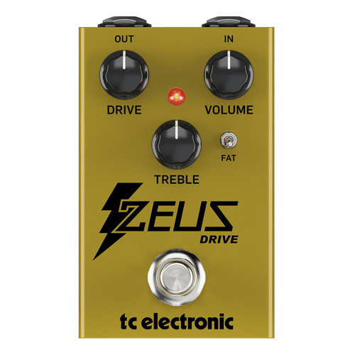 Tc Electronic Zeus Overdrive Pedal Guitarra Eléctrica Color Amarillo