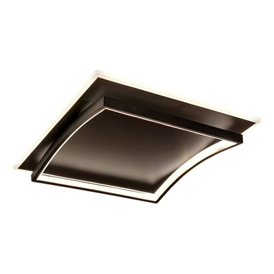 Plafon Pristin Led 32w Negro 400mm Led Blanco Dinámico Negro