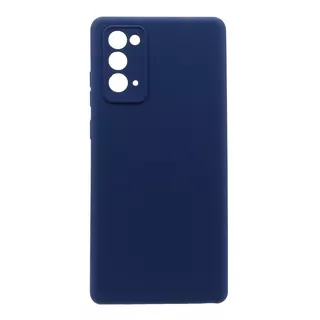 Carcasa Para Samsung Galaxy Note 20 Silicon Protector Cámara Color Azul Silicon Protección De La Cámara