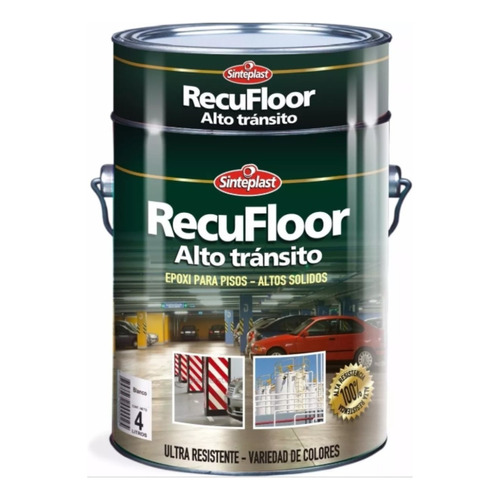 Recufloor Epoxi P/pisos Colores 4 Lt Sinteplast Rex Color Gris