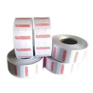 Etiquetas 10 Rollos X500 Motex Mx 2316 Crown Elaborado Vencimiento