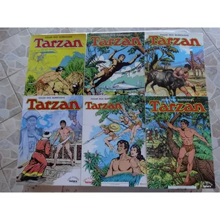Tarzan Nºs  1 A 6 Editorial Futura 1986 Hal Foster -hogarth Coleção Era Vendida Pela Ebal