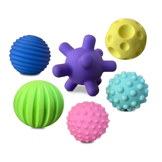 Bftoys 6 Pelotas Sensoriales Didácticas De Bebé Con Texturas