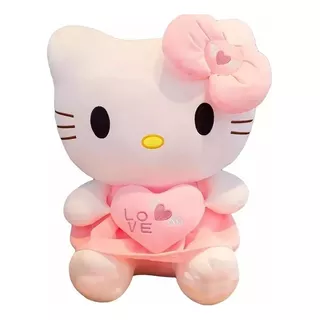 Peluche Hello Kitty Con Corazón Kawaii Para Regalo 25cm