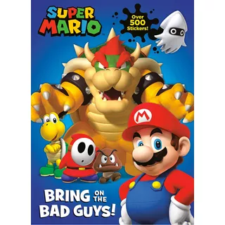 Super Mario Bros. Villanos Libro Con 500 Estampas Nintendo