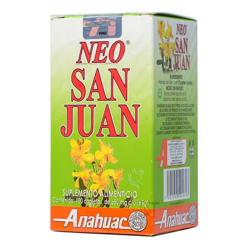 Suplemento Neo San Juan Caja Con 100 Cápsulas Anáhuac Sabor Natural