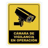 Señalamientos Seguridad Protección Civil Calibre 40 Color Camara Vigilancia