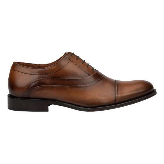 Zapato Vestir Oxford Franco Cuadra Bvbv Almendra Para Hombre