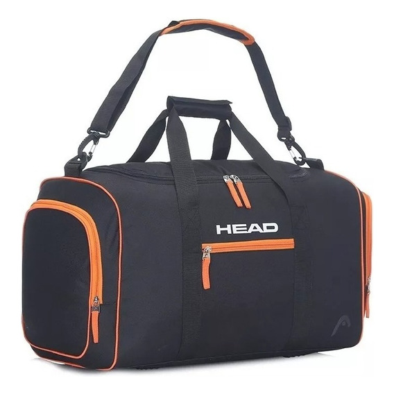 Bolso Head Negro Naranja Hombre