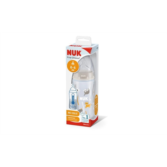 Mamadera Nuk First Choice Silicona 300ml Control Temp