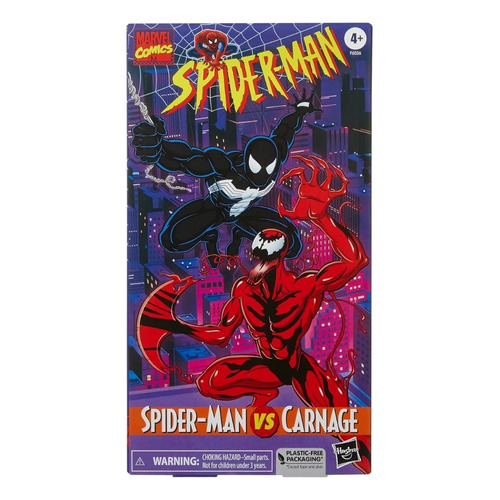 Figura de acción  Spider-Man & Carnage de Hasbro Marvel Legends