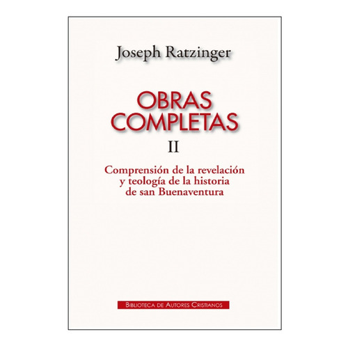 Libro Obras Completas Vol 2 Joseph Ratzinger / Benedicto Xvi