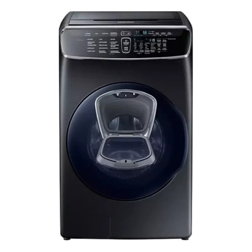 Lavasecadora automática de doble tina Samsung WR25M9960KV inverter negra 22kg 220 V