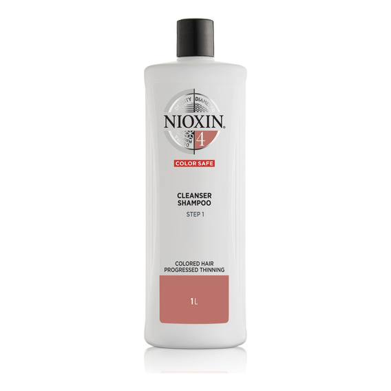 Nioxin 4 Cleanser Shampoo Anticaida 1000ml Cabello Teñido 
